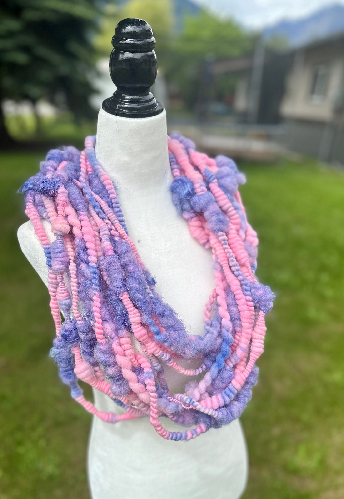 3 Yards Handspun Coiled Art Yarn
