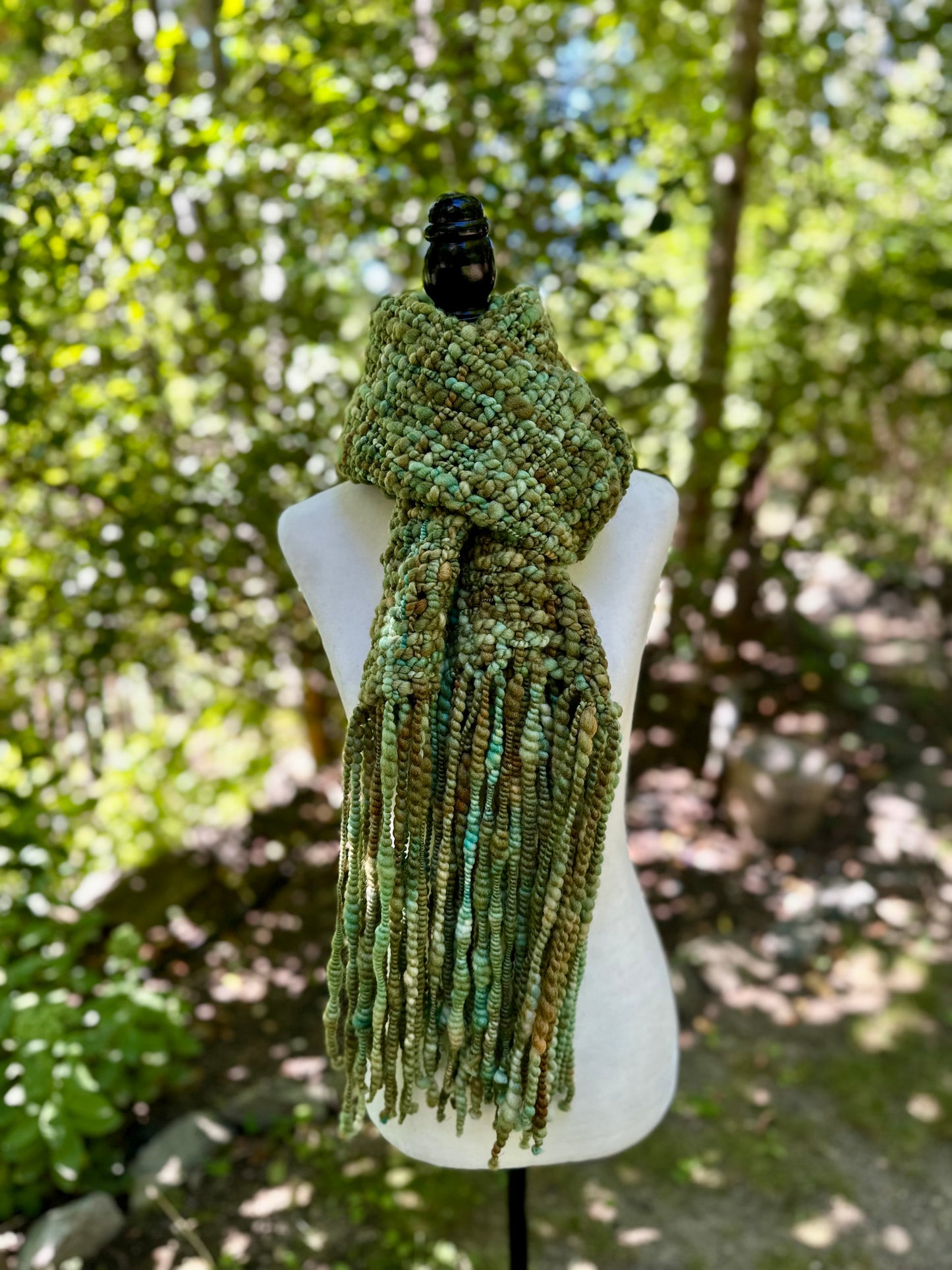 Merino & Silk Art Yarn Scarf - MADE TO ORDER