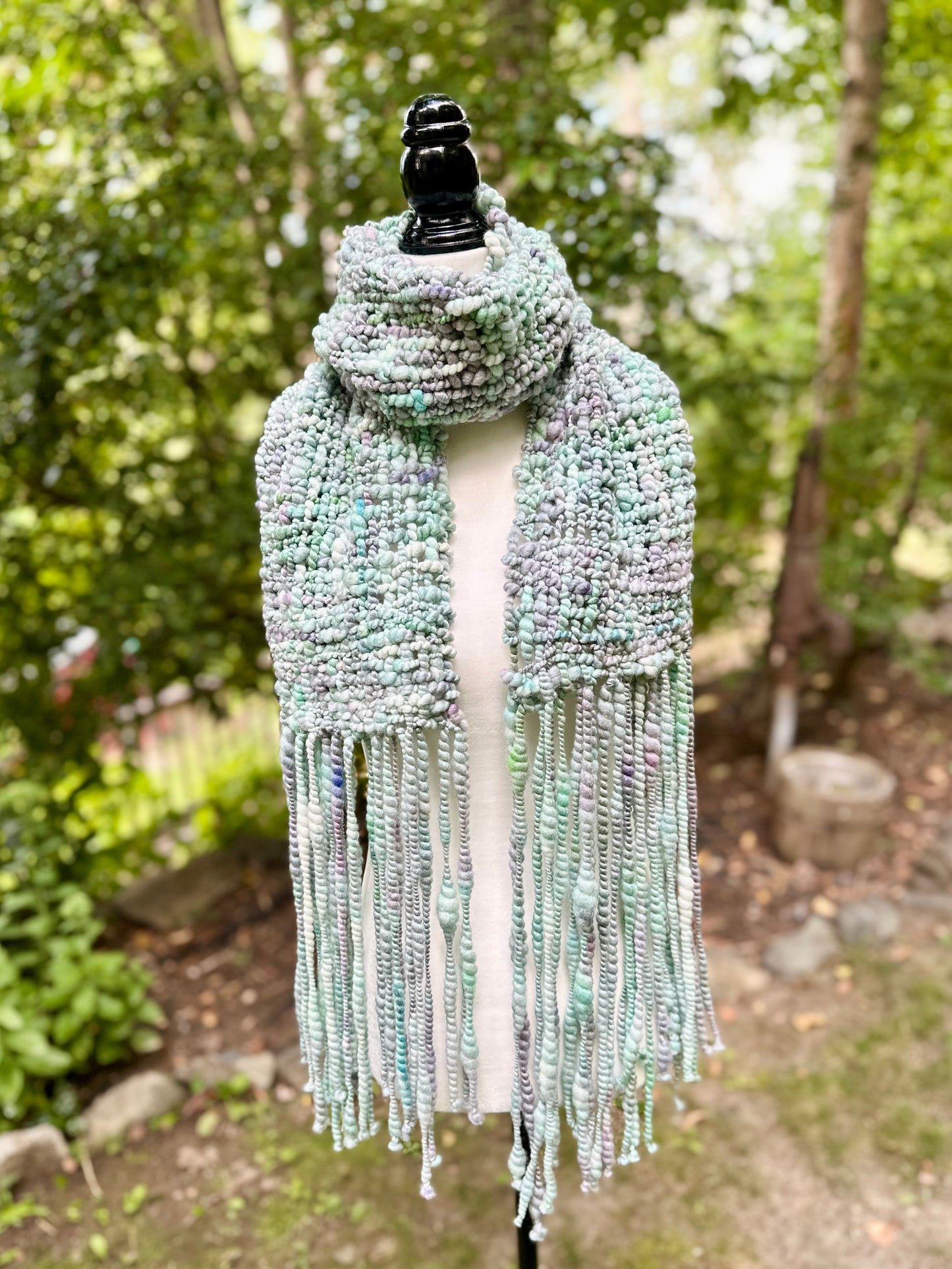 Merino & Silk Art Yarn Scarf - MADE TO ORDER