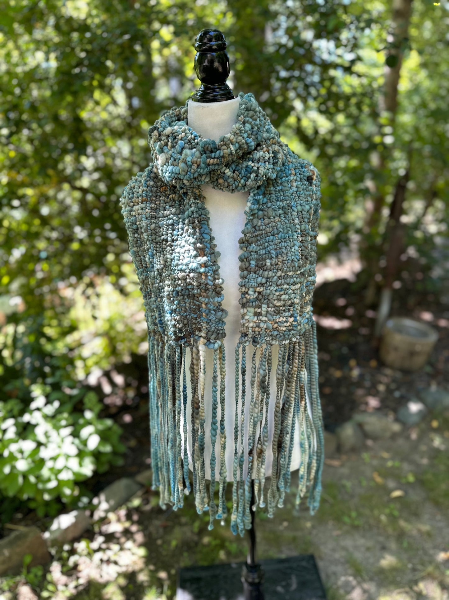 Merino & Silk Art Yarn Scarf - MADE TO ORDER