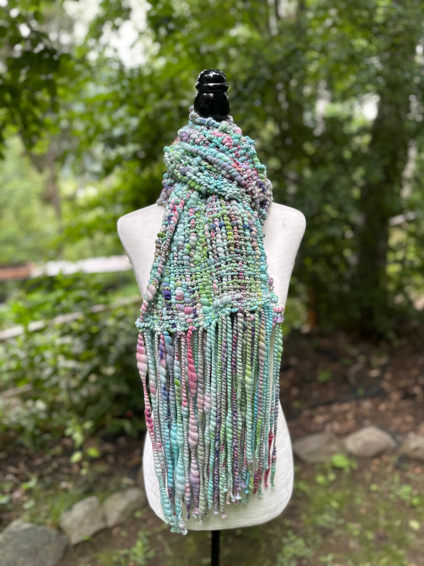 Merino & Silk Art Yarn Scarf - MADE TO ORDER