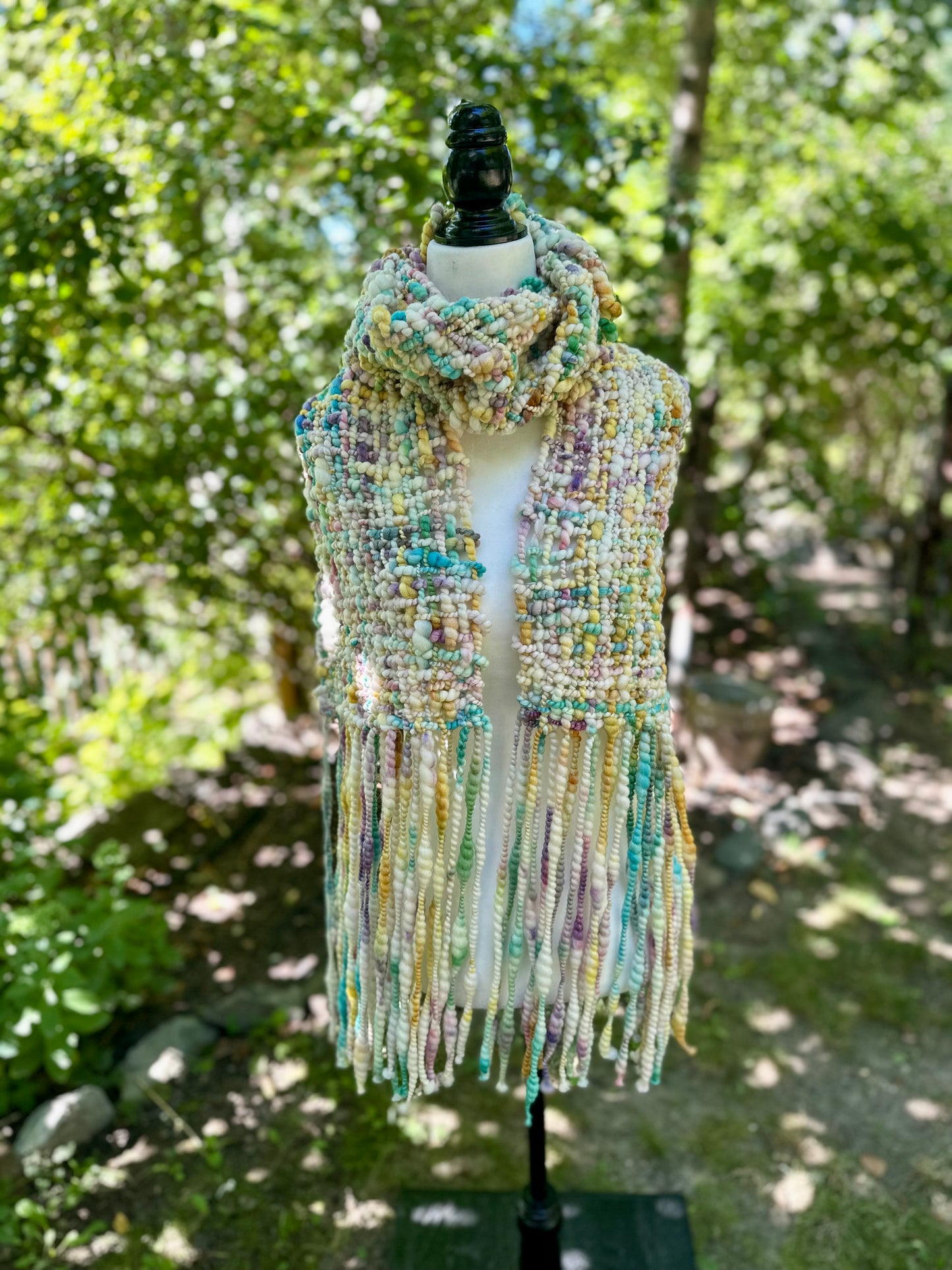Merino & Silk Art Yarn Scarf - MADE TO ORDER