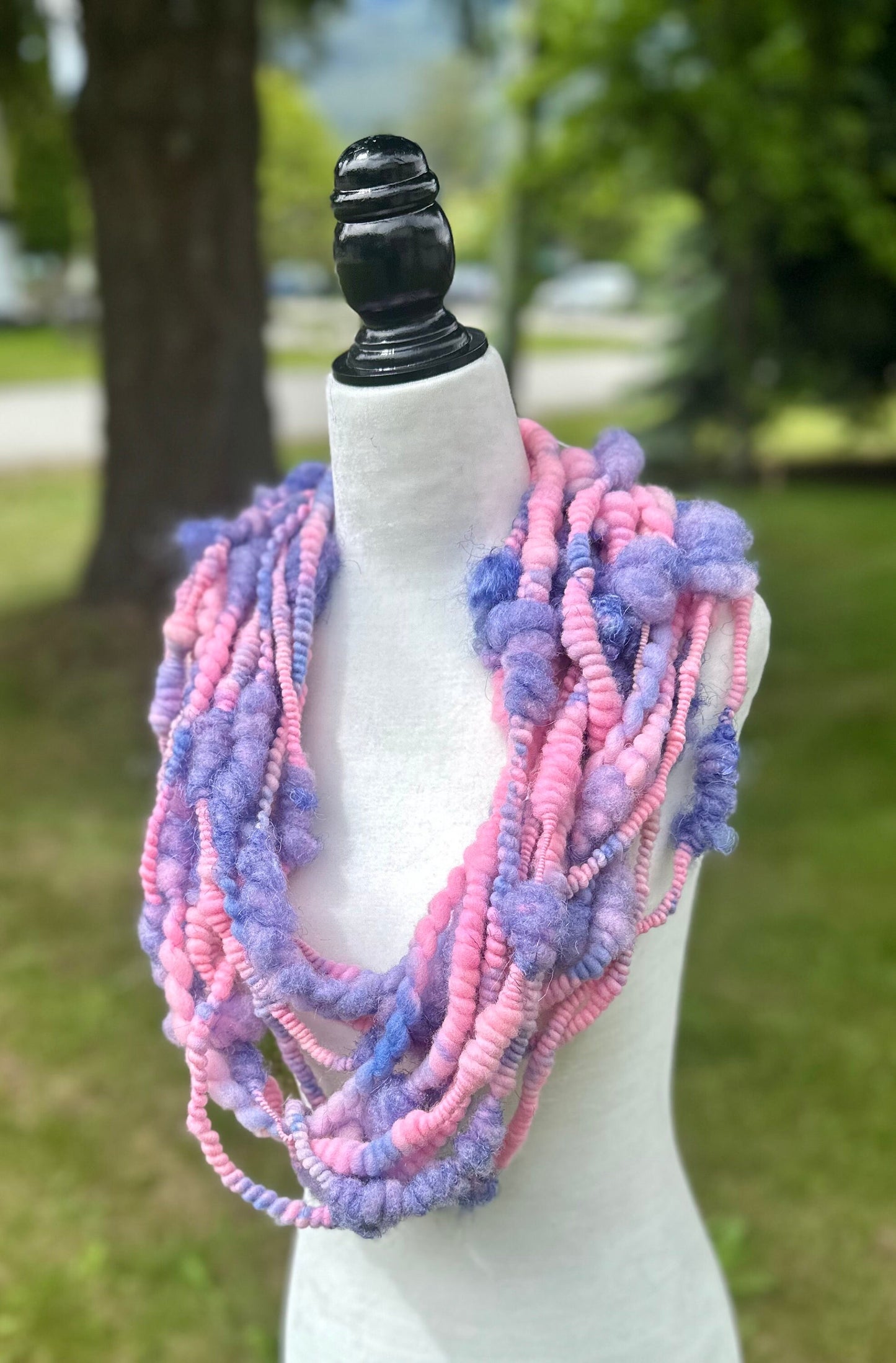 3 Yards Handspun Coiled Art Yarn