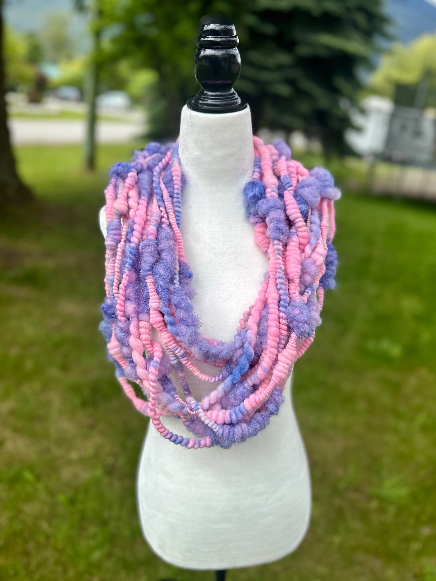 3 Yards Handspun Coiled Art Yarn