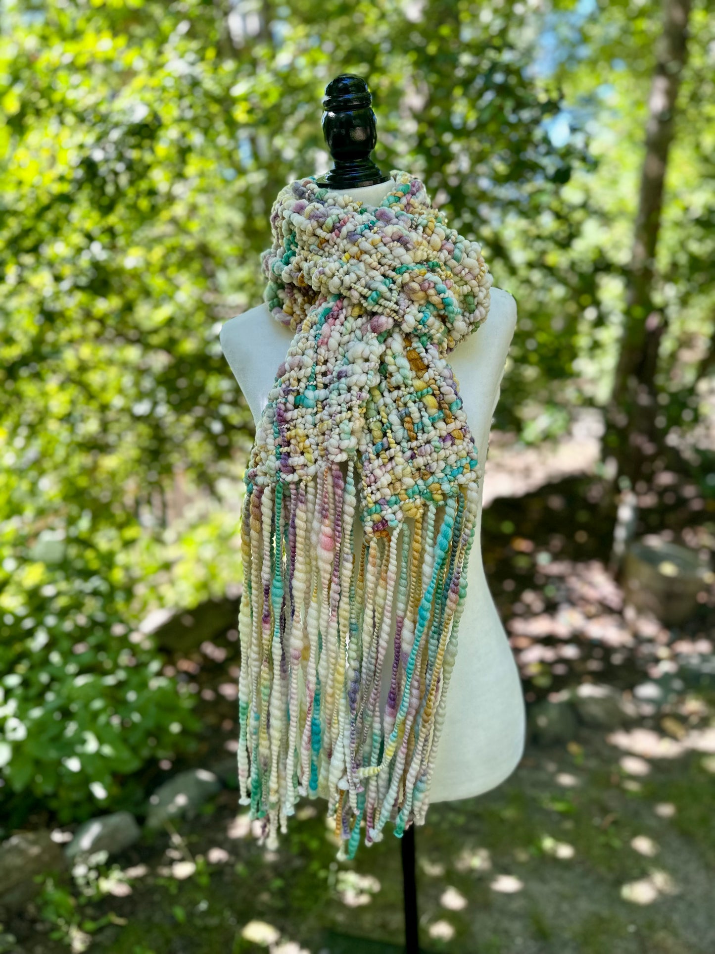 Merino & Silk Art Yarn Scarf - MADE TO ORDER