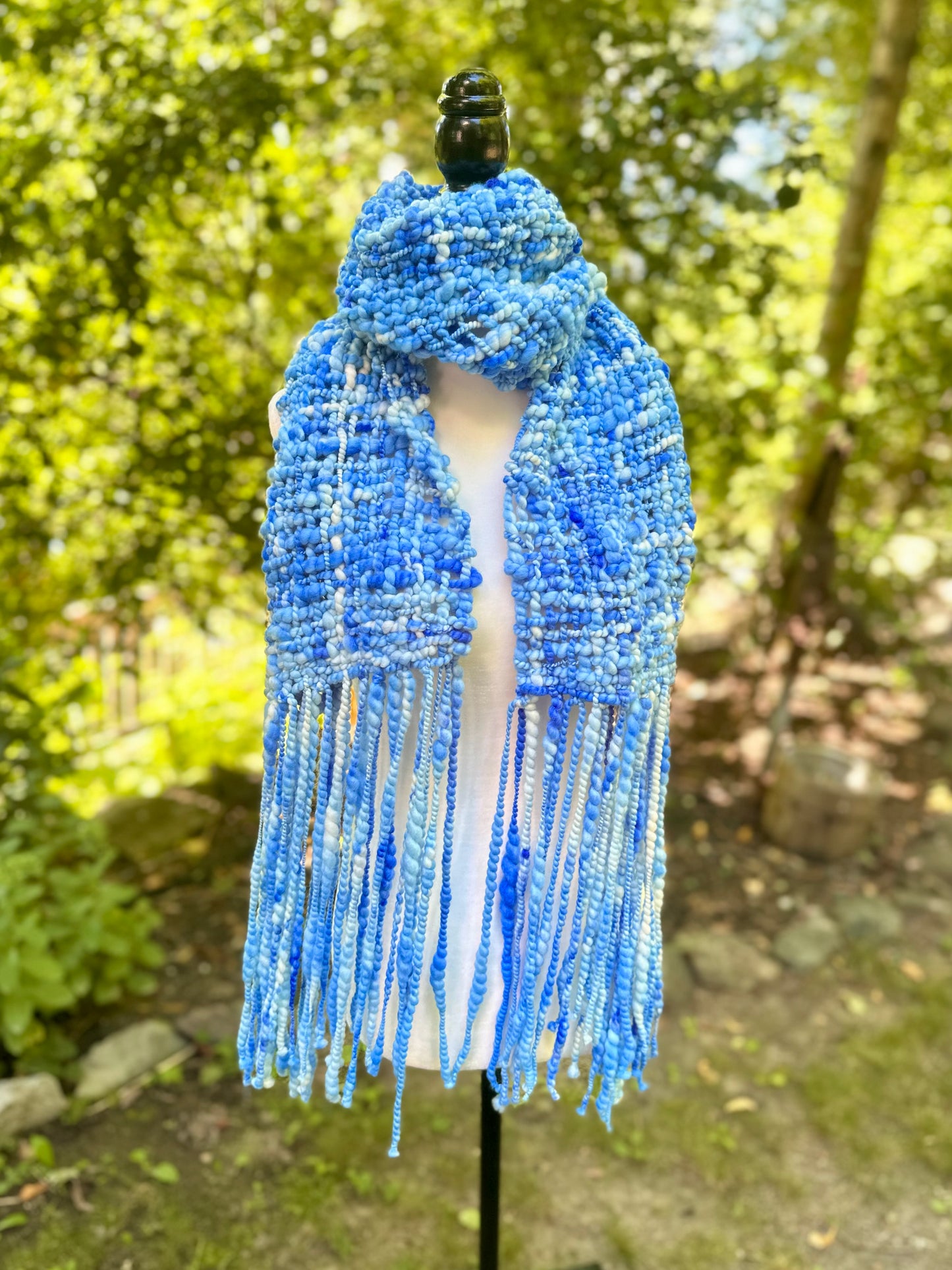 Merino & Silk Art Yarn Scarf - MADE TO ORDER