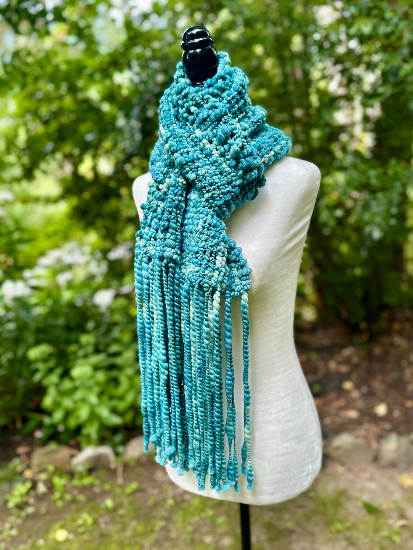 Merino & Silk Art Yarn Scarf - MADE TO ORDER