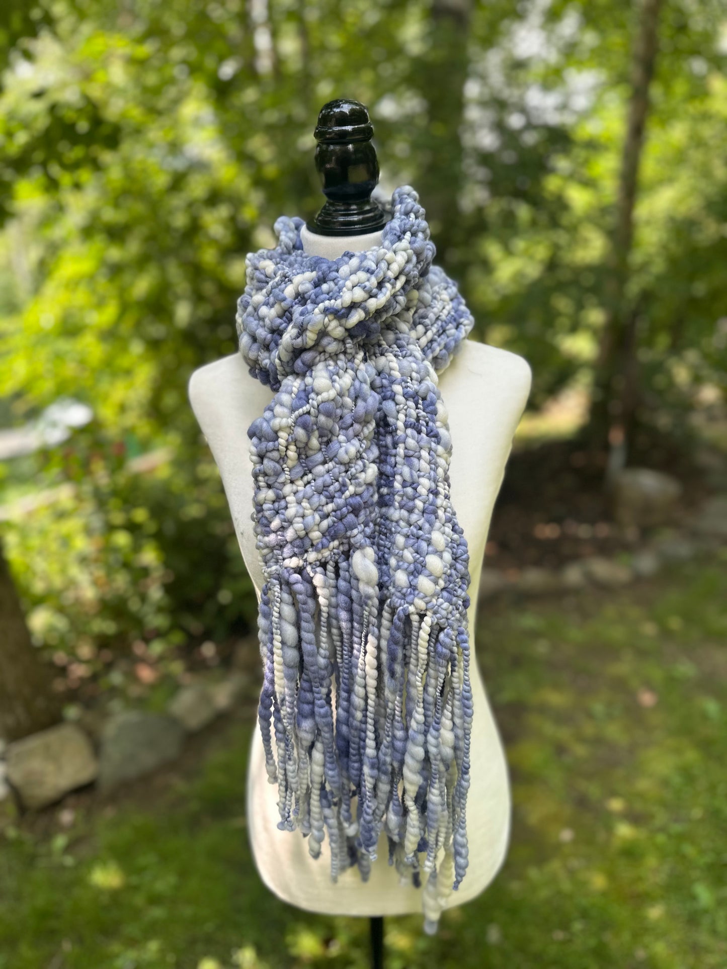 Merino & Silk Art Yarn Scarf - MADE TO ORDER
