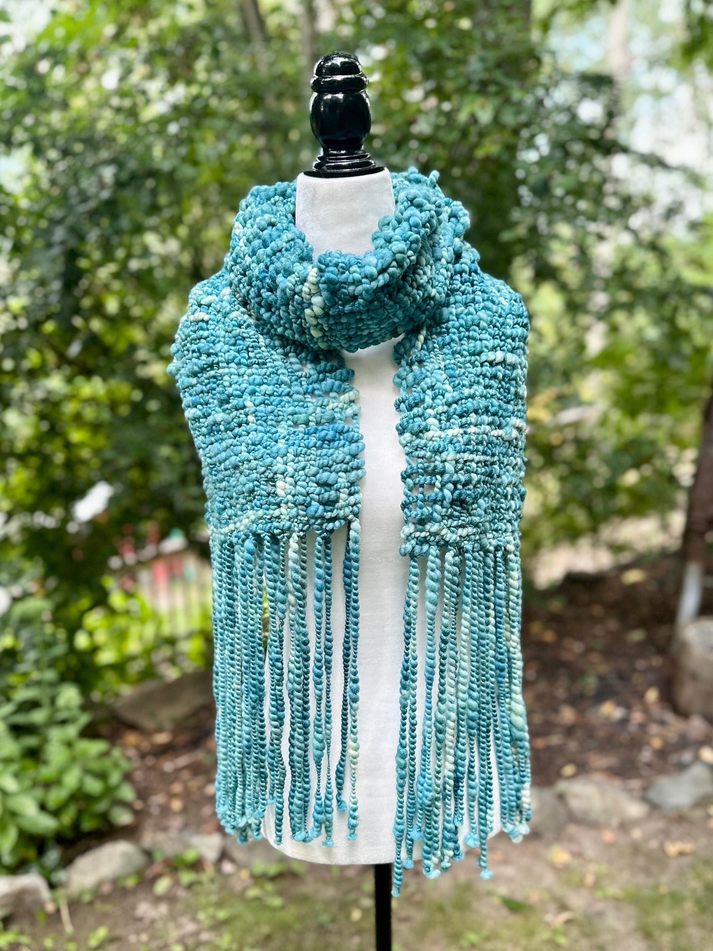 Merino & Silk Art Yarn Scarf - MADE TO ORDER