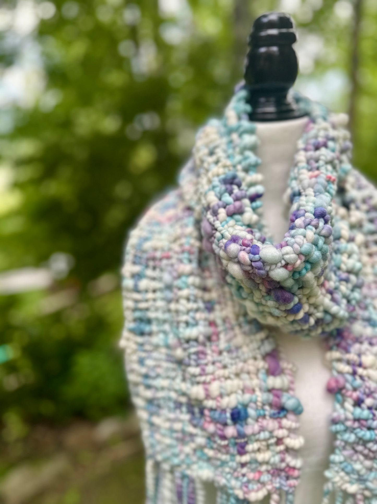 Merino & Silk Art Yarn Scarf - MADE TO ORDER