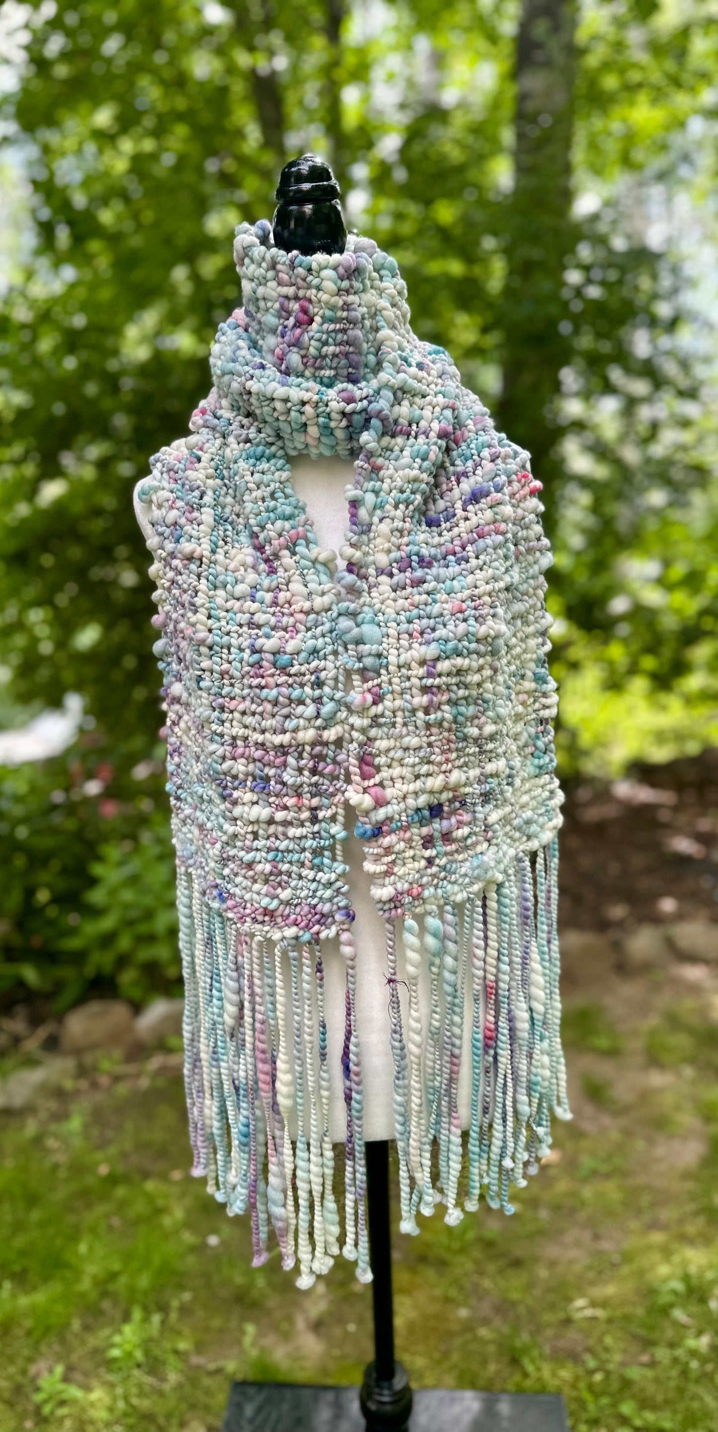 Merino & Silk Art Yarn Scarf - MADE TO ORDER