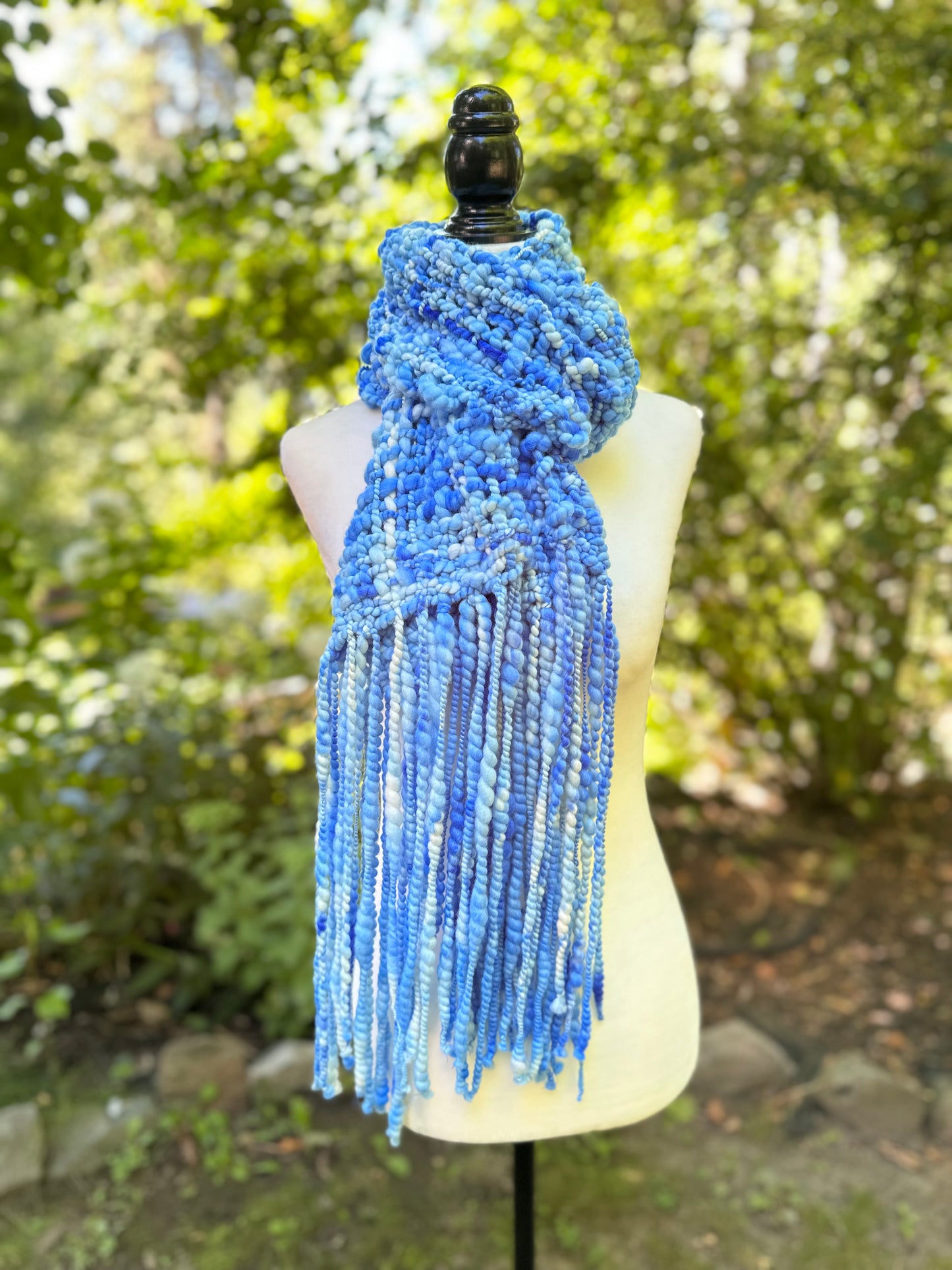 Merino & Silk Art Yarn Scarf - MADE TO ORDER