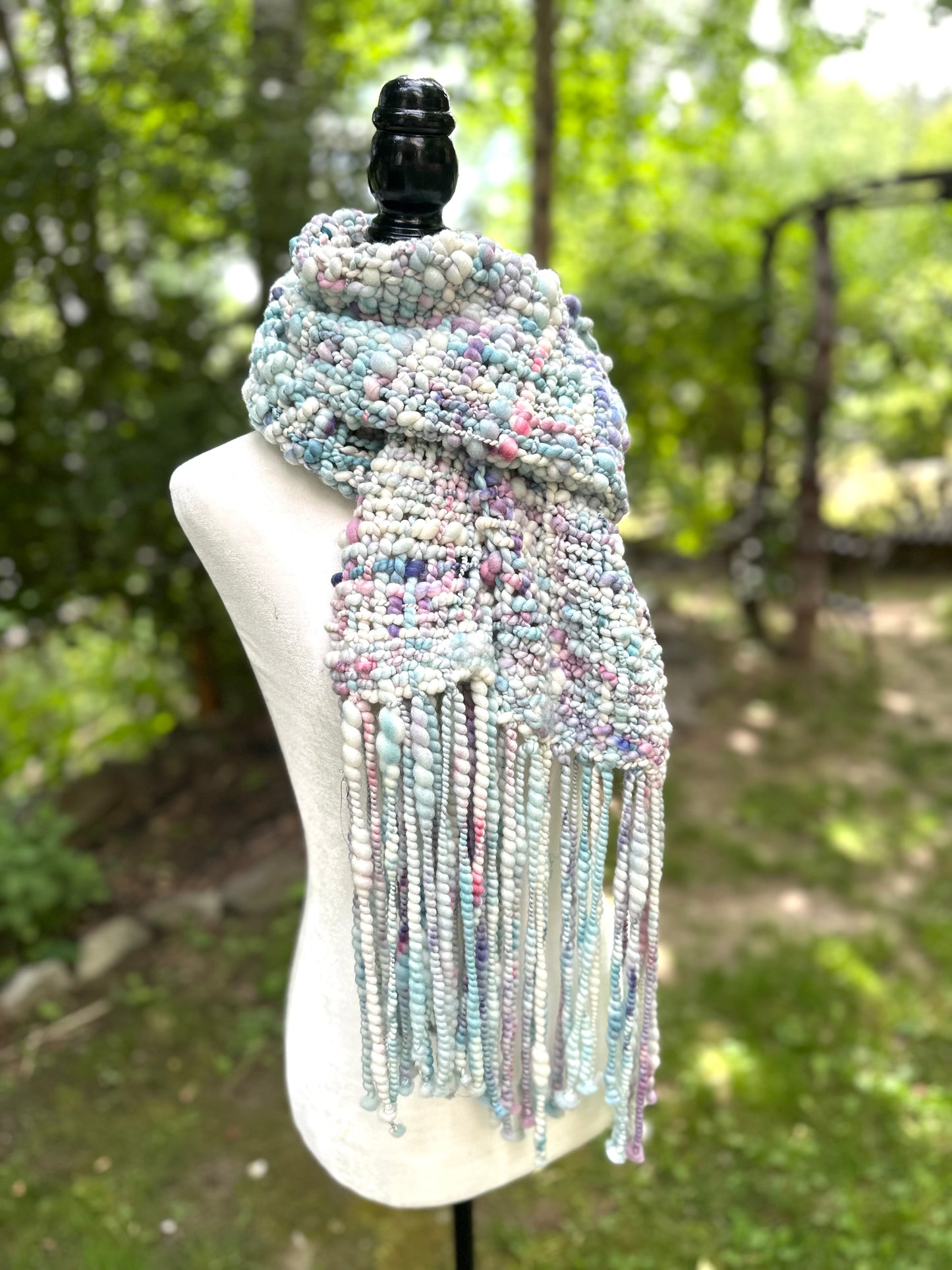 Merino & Silk Art Yarn Scarf - MADE TO ORDER