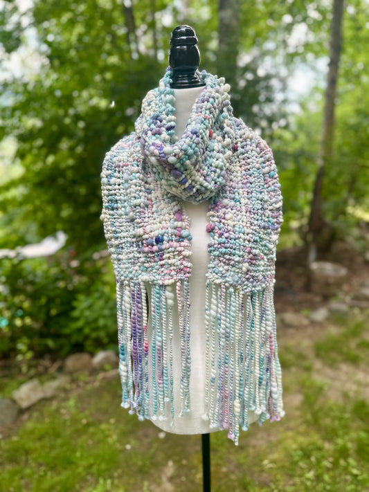 Merino & Silk Art Yarn Scarf - MADE TO ORDER