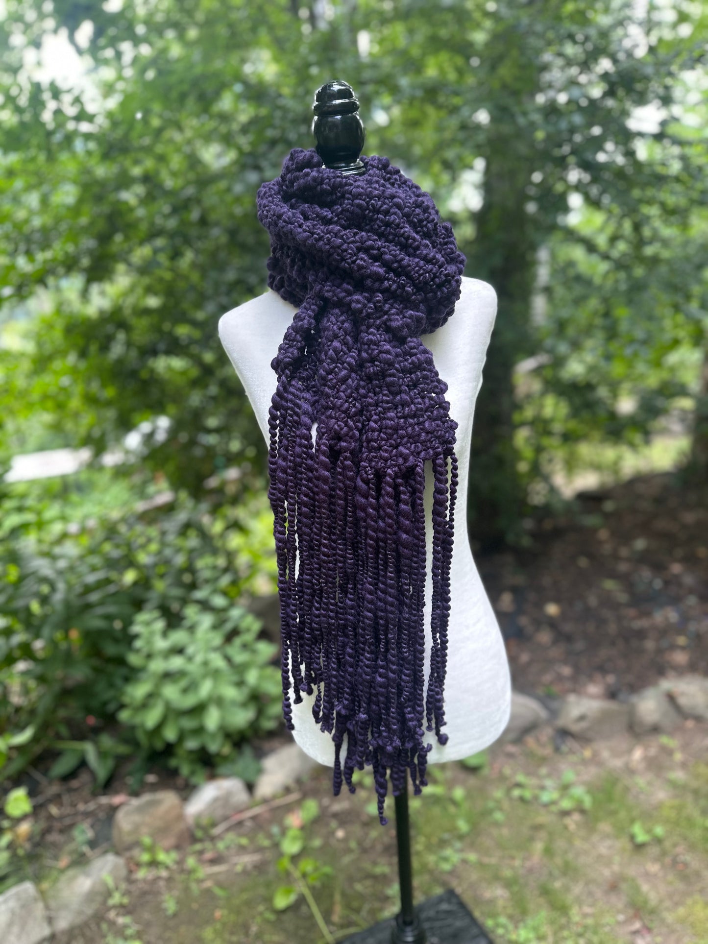 Merino & Silk Art Yarn Scarf - MADE TO ORDER