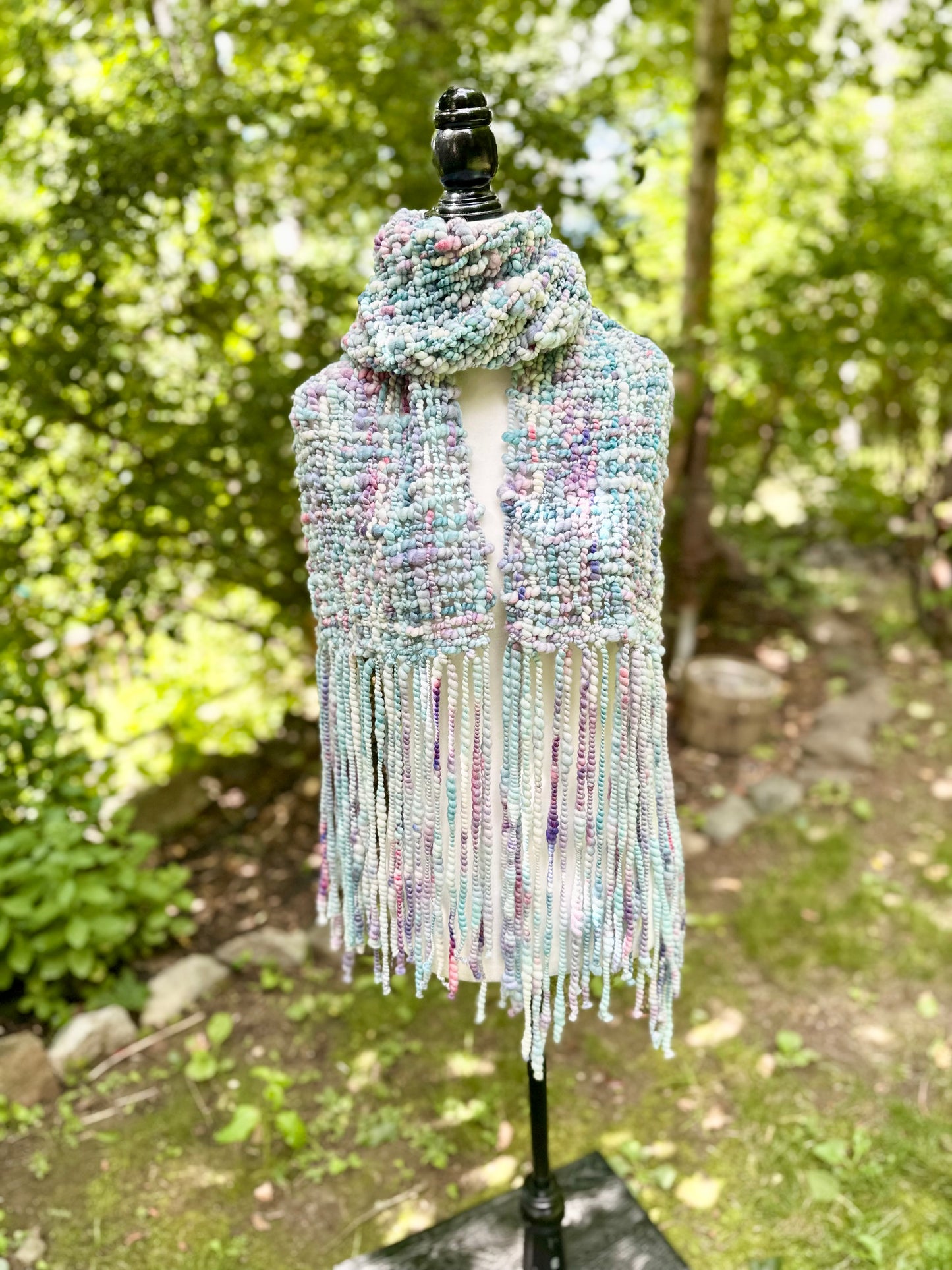 Merino & Silk Art Yarn Scarf - MADE TO ORDER