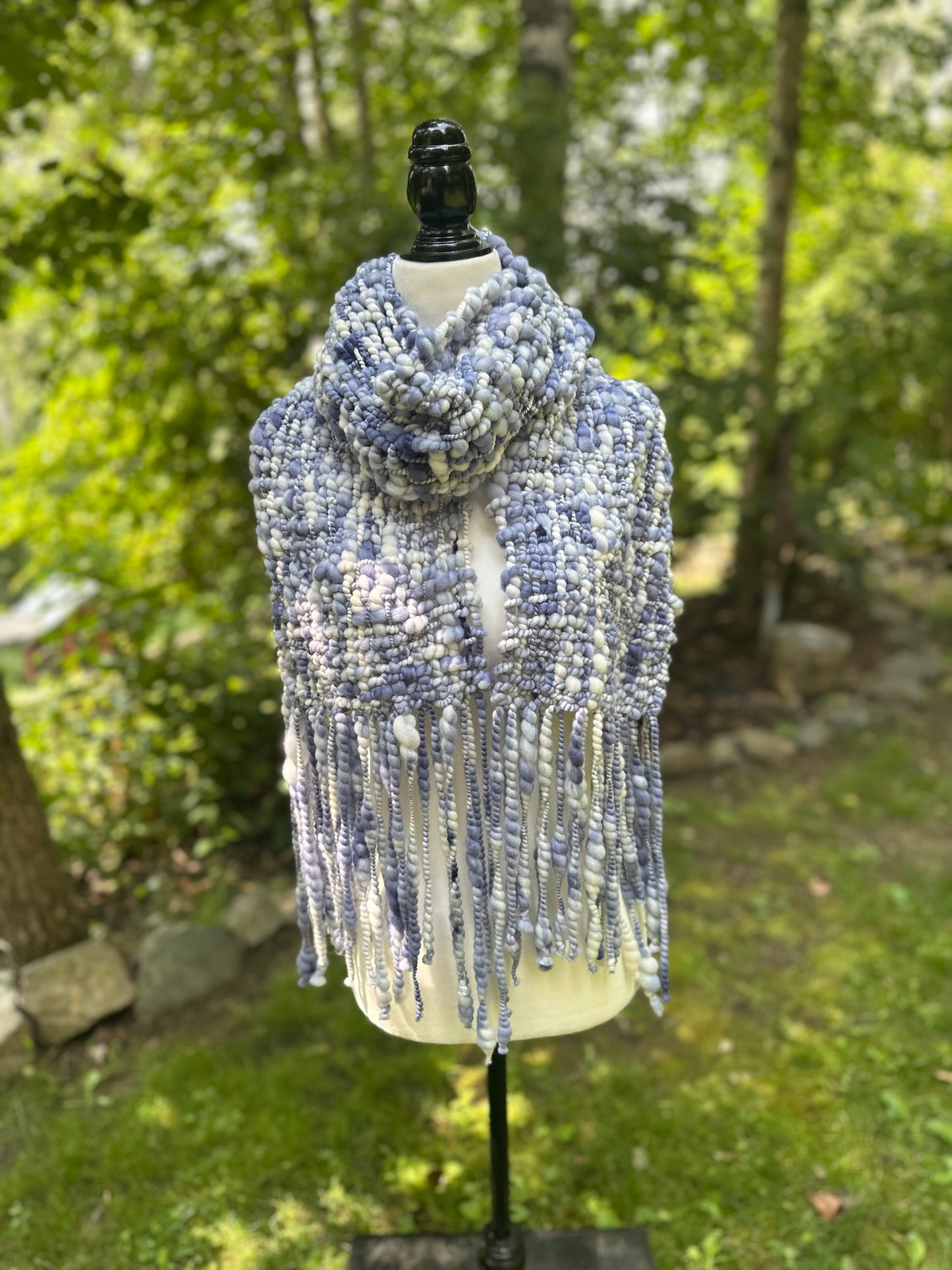 Merino & Silk Art Yarn Scarf - MADE TO ORDER