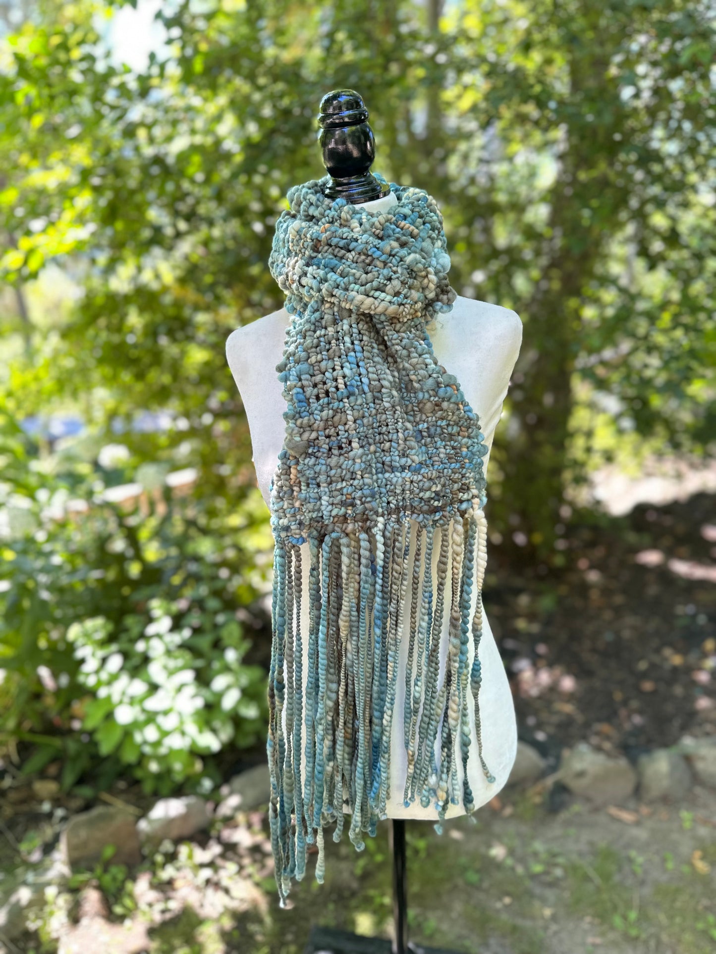 Merino & Silk Art Yarn Scarf - MADE TO ORDER
