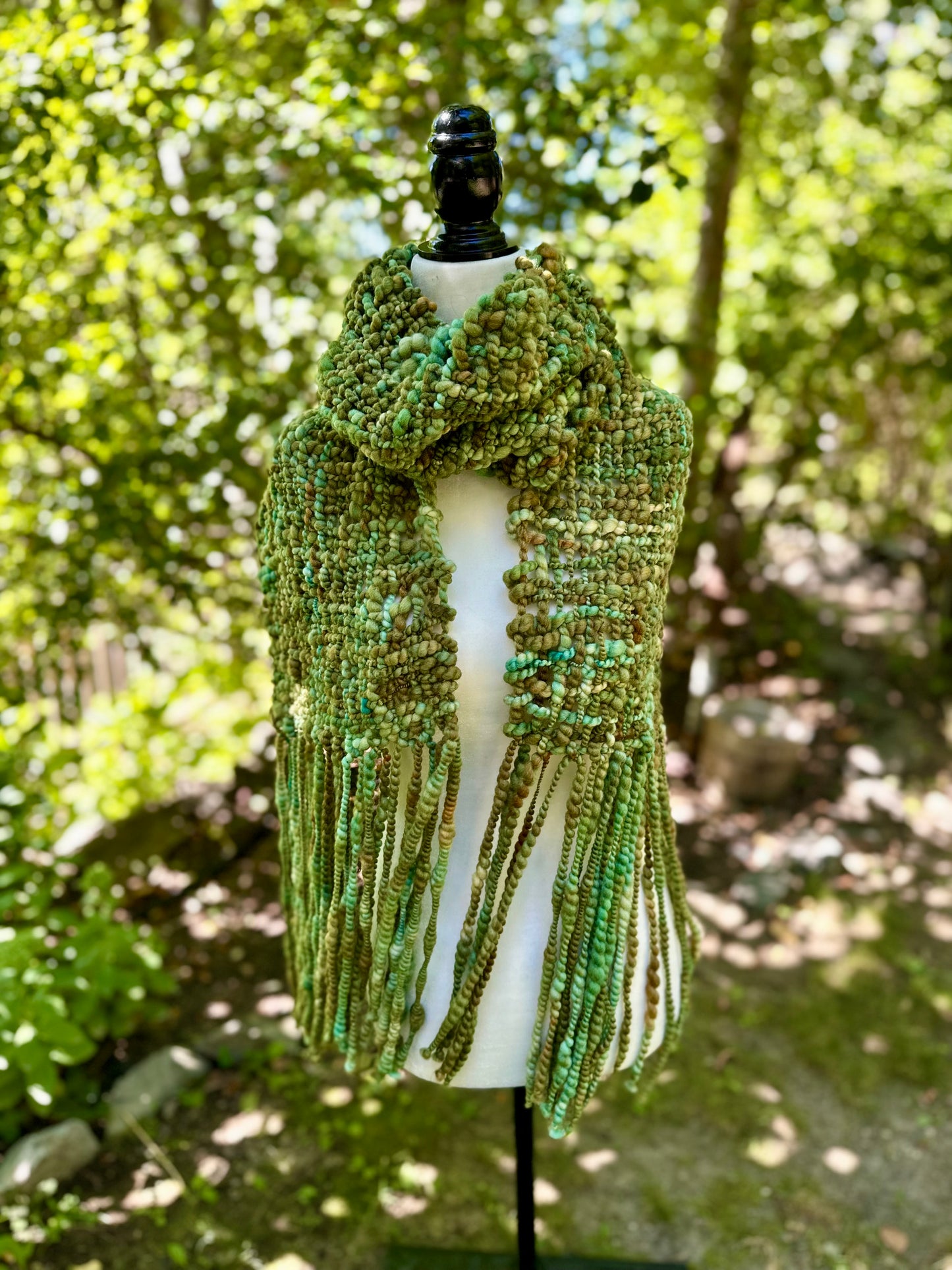 Merino & Silk Art Yarn Scarf - MADE TO ORDER