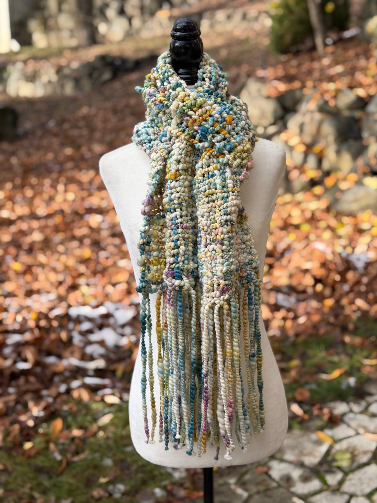 Merino & Silk Art Yarn Scarf