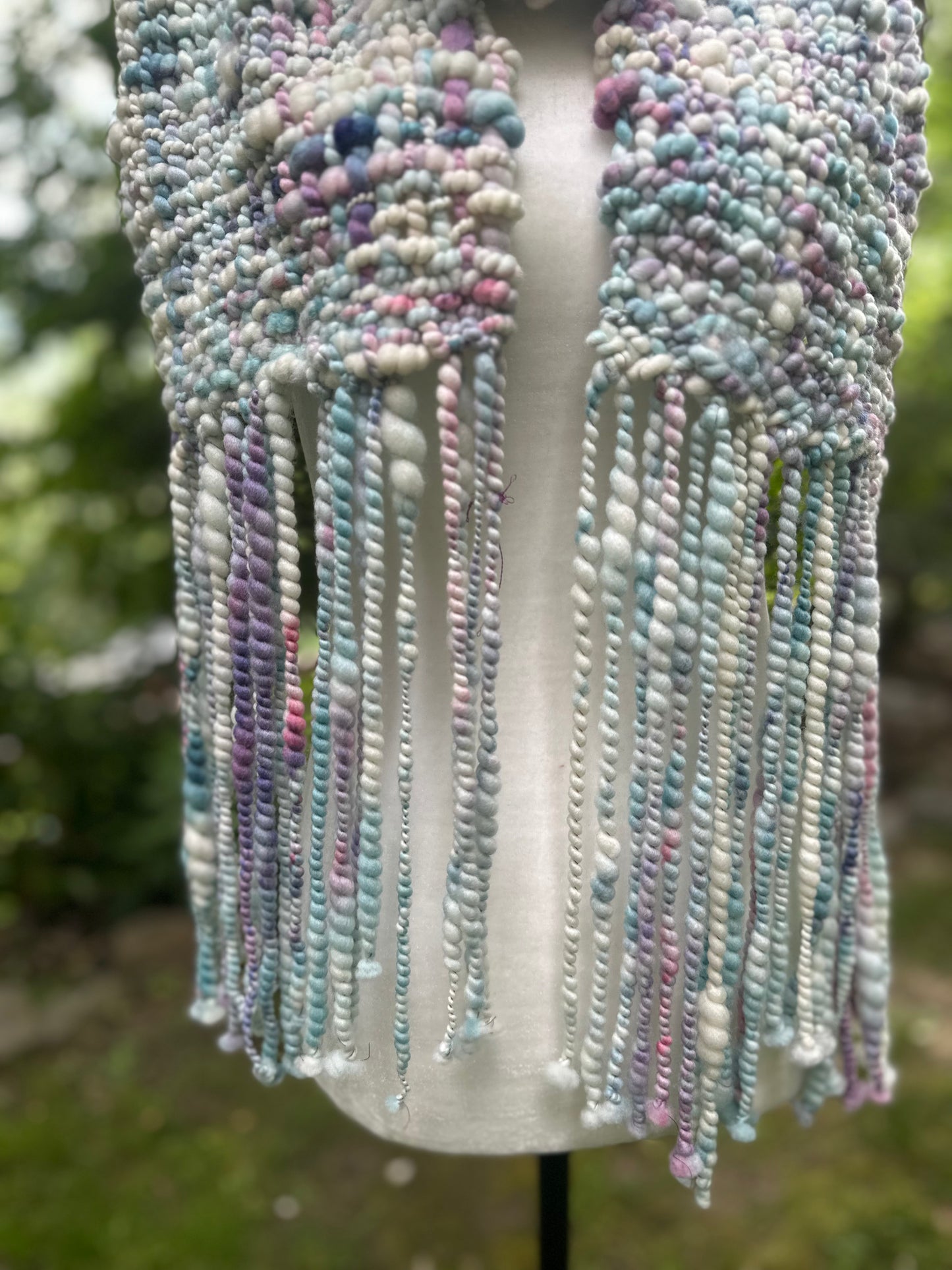 Merino & Silk Art Yarn Scarf - MADE TO ORDER