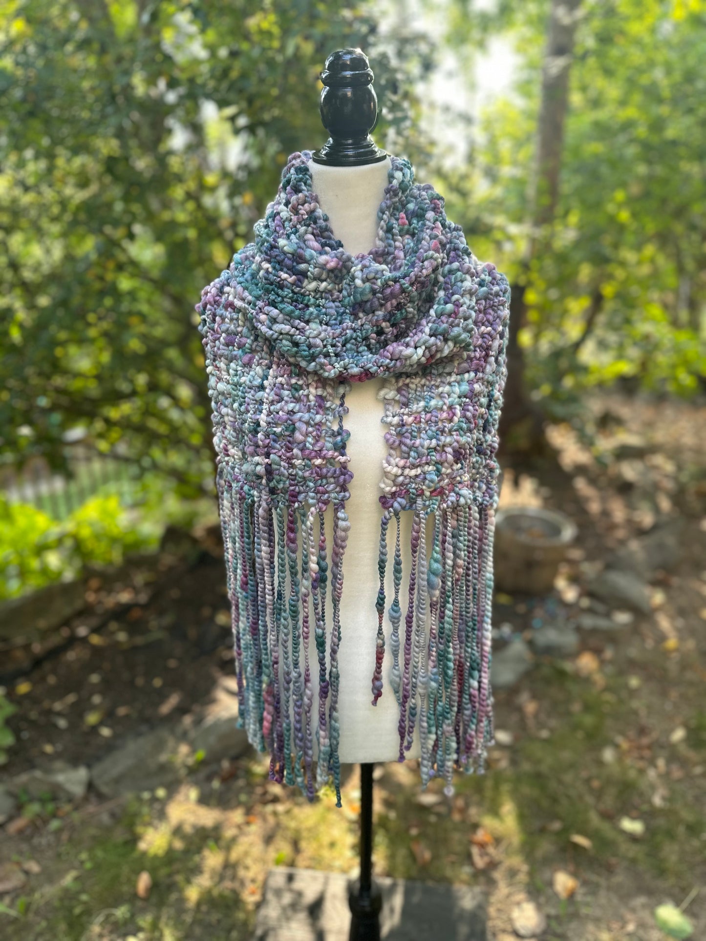 Merino & Silk Art Yarn Scarf - MADE TO ORDER