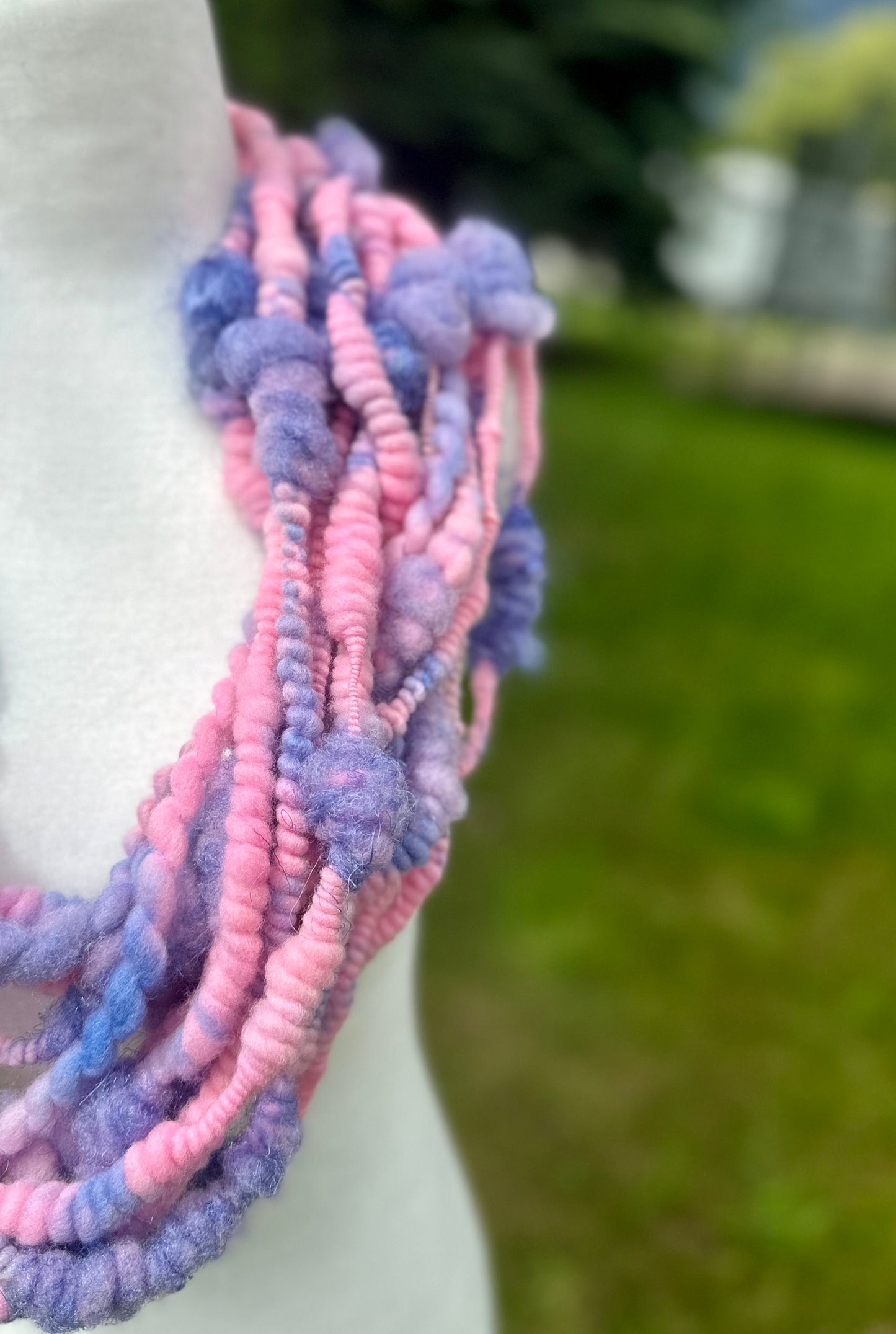 3 Yards Handspun Coiled Art Yarn